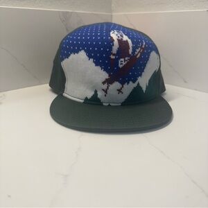 Ugly Stuff Ski Hat Knit Sweater Mens Snapback Green Ball Cap Christmas Winter